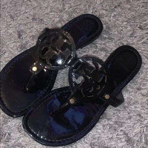 Patent black Tory Burch sandals